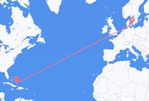 Vluchten van Lente Punt, Bahama’s naar Kopenhagen, Denemarken