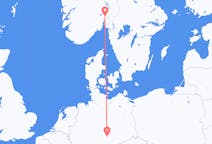 Flyreiser fra Oslo, Norge til Erfurt, Tyskland
