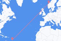 Flights from Bridgetown to Molde