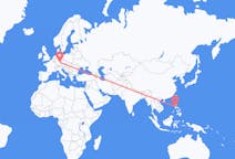 Flyreiser fra Manila, Filippinene til Nürnberg, Tyskland