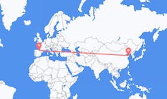 Flyrejser fra Yantai, Kina til Vitoria, Spanien