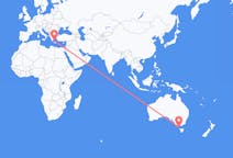 Flyreiser fra King Island, Australia til Plaka, Hellas