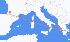 フランスのパウから、ギリシャのケファリニアまでのフライト