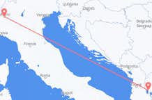 Flyg från Milano till Ohrid