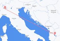Lennot Milanosta Ohridiin
