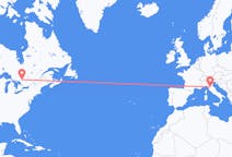 Flyrejser fra North Bay, Canada til Firenze, Italien