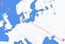 Flights from Grozny, Russia to Sørvágur, Faroe Islands