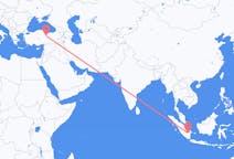 Flights from Palembang, Indonesia to Sivas, Turkey