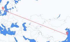 Flyreiser fra Shanghai, Kina til Örebro, Sverige