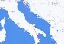 Vols depuis la ville de Pula vers la ville de Crotone