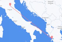 Vluchten van Bologna, Italië naar Preveza, Griekenland