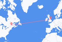 Flyg från Québec, Kanada till Kirmington, England