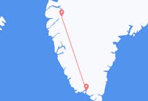 Lennot Narsaqista, Grönlanti Kangerlussuaqiin, Grönlanti