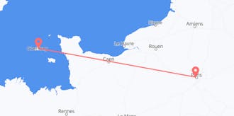 Flyreiser fra Guernsey til Frankrike
