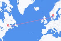 Flyreiser fra Québec, Canada til Göteborg, Sverige