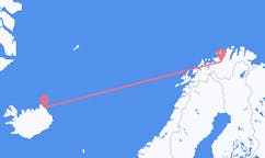 Flyg från Thorshofn, Island till Alta, Norge
