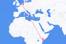 Flyreiser fra Lamu, Kenya til Köln, Tyskland