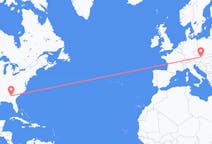 Flyreiser fra Macon, USA til Wien, Østerrike