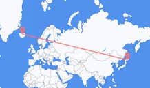 일본 구시로에서 출발해 아이슬란드 아쿠레이리로(으)로 가는 항공편