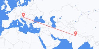 Flights from India to Croatia
