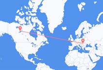 Flights from Yellowknife, Canada to Oradea, Romania