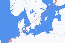 フィンランドのトゥルクから、オランダのアムステルダムまでのフライト
