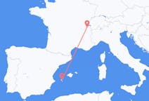 Flyrejser fra Ibiza, Spanien til Genève, Schweiz