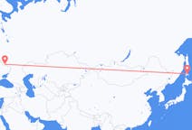 Flüge von der Stadt Belgorod in die Stadt Juschno-Sachalinsk