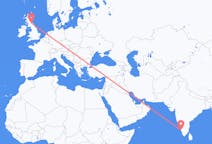 Flights from Kozhikode in India to Edinburgh in Scotland