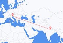 出发地 印度出发地 勒克瑙目的地 意大利的里雅斯特的航班