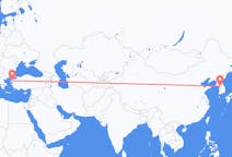 Flyreiser fra Seoul, Sør-Korea til Edremit, Tyrkia