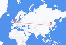 Flyreiser fra Harbin, Kina til Amsterdam, Nederland