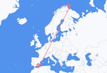 Flights from Oujda, Morocco to Kirkenes, Norway