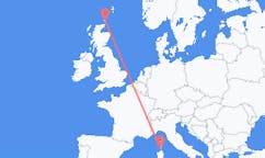 Flyreiser fra Figari, Frankrike til Kirkwall, Skottland