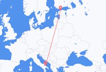 Vluchten van Tallinn, Estland naar Bari, Italië