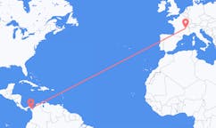 Vluchten van La Palma (ort i Mexiko, Guanajuato, Salamanca) naar Lyon