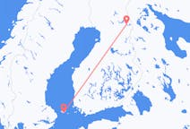 Flug frá Maríuhöfn, Álandseyjum til Kuusamo, Finnlandi