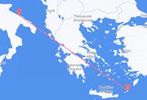 Flyg från Bari, Italien till Karpathos, Grekland