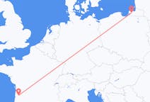 Vols depuis la ville de Kaliningrad vers la ville de Bordeaux