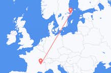 Flyrejser fra Lyon til Stockholm