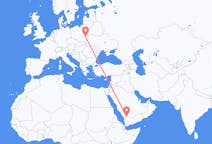 Flyreiser fra Najran, Saudi-Arabia til Lublin, Polen
