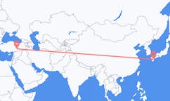 Flüge von Miyazaki, Japan nach Adiyaman, die Türkei