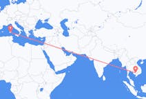Flights from Phnom Penh to Cagliari