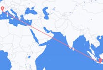 Flights from Yogyakarta to Montpellier