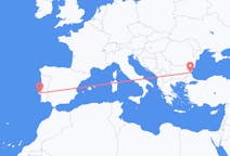 Flights from Burgas, Bulgaria to Lisbon, Portugal