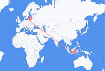 Flyg från Praya, Lombok, Indonesien till Warszawa, Polen