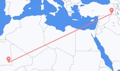出发地 毛里塔尼亚Nema目的地 土耳其舍爾納克的航班