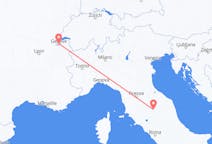 Flyrejser fra Genève, Schweiz til Perugia, Italien