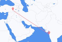 出发地 印度出发地 孟买目的地 土耳其Diyarbakir的航班