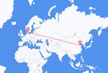 Flyreiser fra Dongying, Kina til Århus, Danmark